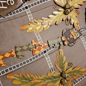 Autumn Leaf and Scarecrow Wall Decor